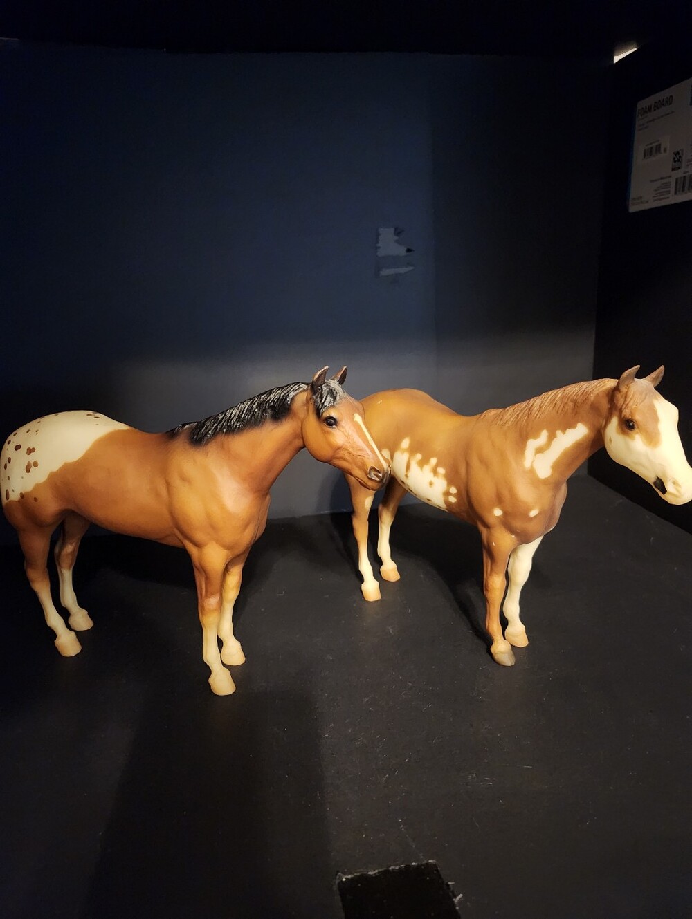 Brown Breyer Appaloosa Horse Figurine Set - Decorative Home Accent